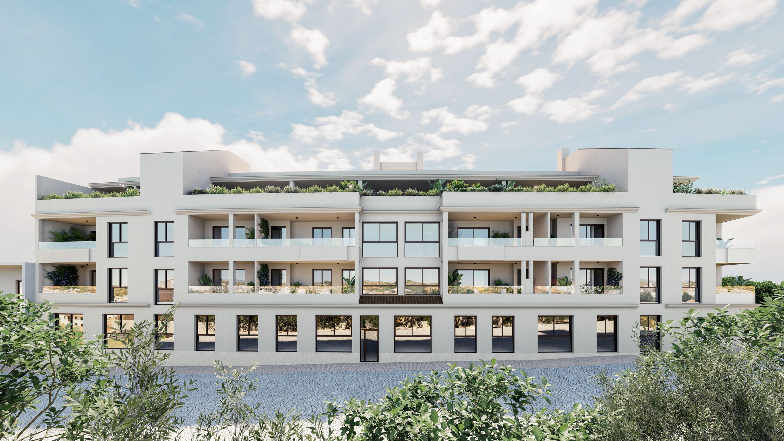 Main facade of GuaroHomes
