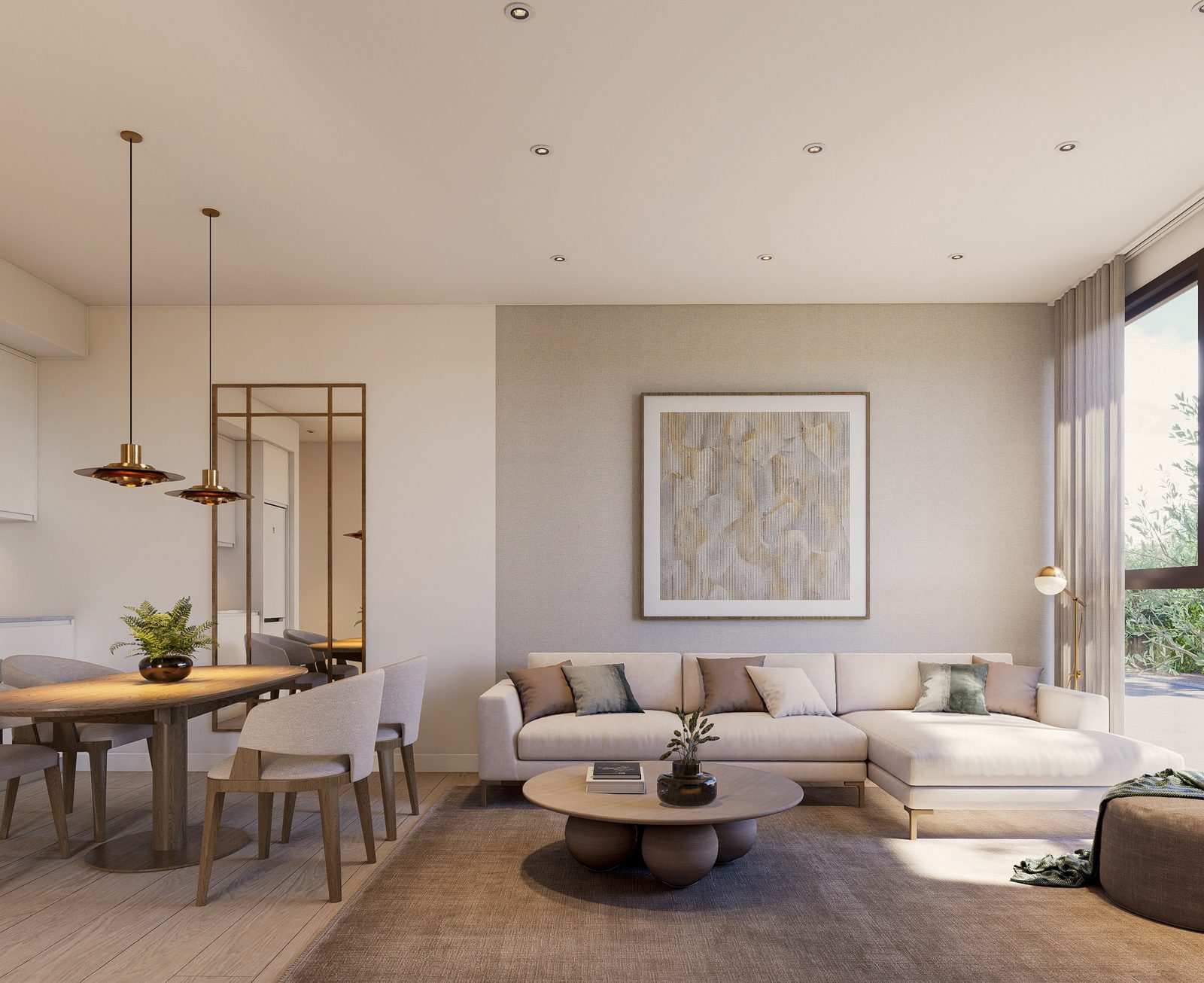 Living and dining area